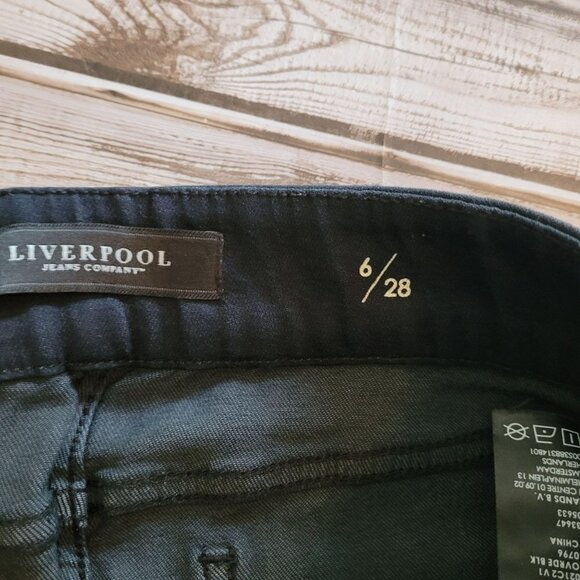 Liverpool Pull On Pants Skinny Size 6 28 Denim Legging Jegging Stretch - Picture 4 of 9